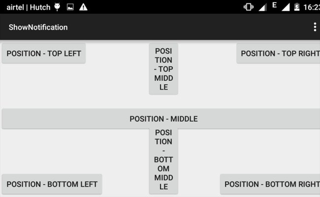 Position bottom left